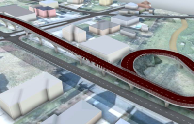 Infomoment nieuwe fietsbrug over Steenweg op Dendermonde (N47)