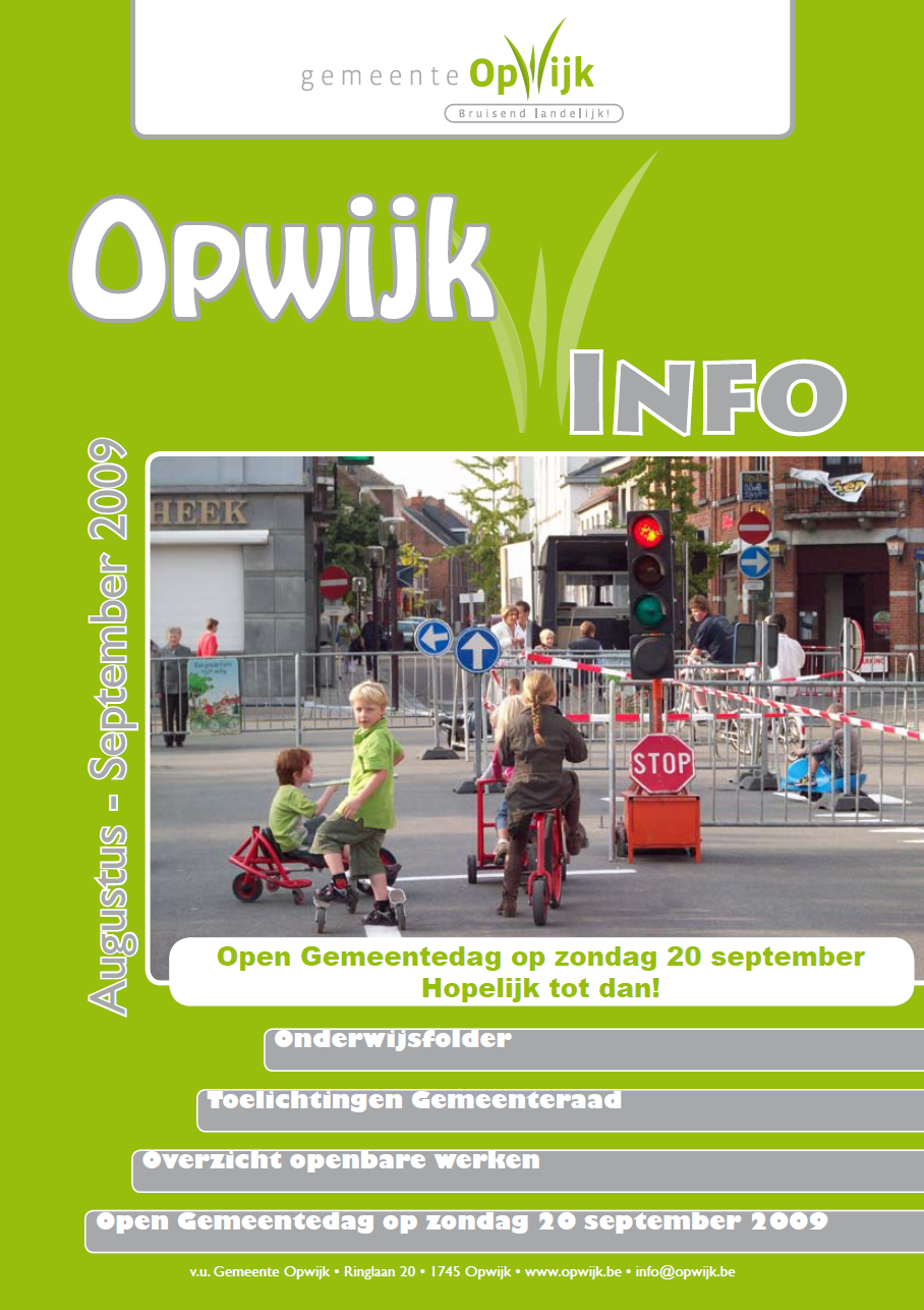  Infoblad augustus - september 2009