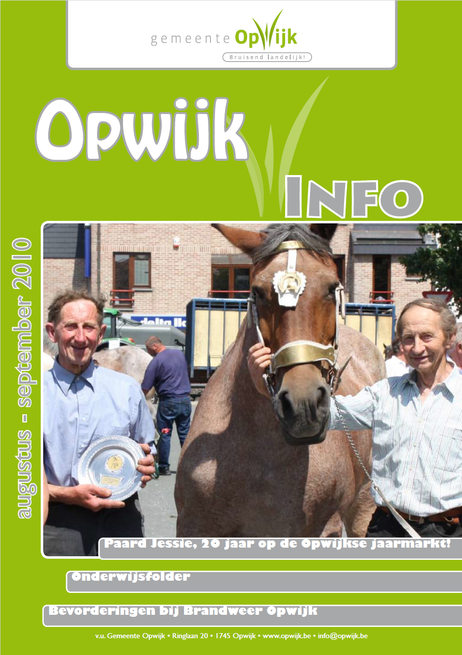  Infoblad augustus - september 2010